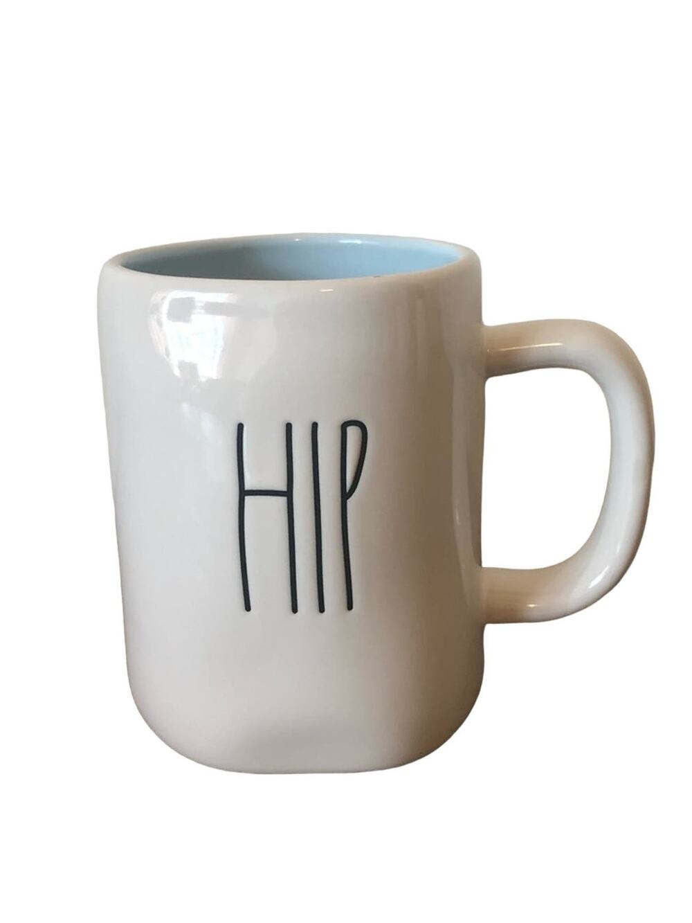 Rae Dunn Hip Hop Easter Mug With Light Blue Interior - NWT